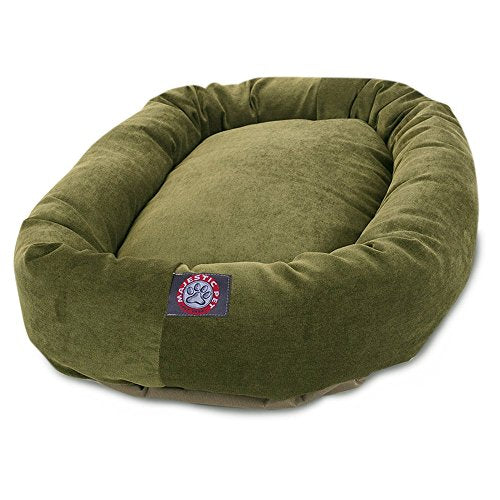 MajesticPet 40 in. Villa Donut Pet Bed, Fern