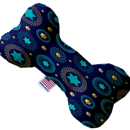 Mirage Pet 1288-CTYBN8 Blue Star of David Canvas Bone Dog Toy - 8 in.