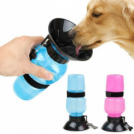 Portable Dog Water Bottle - Foldable Leak-Proof Travel Bowl for