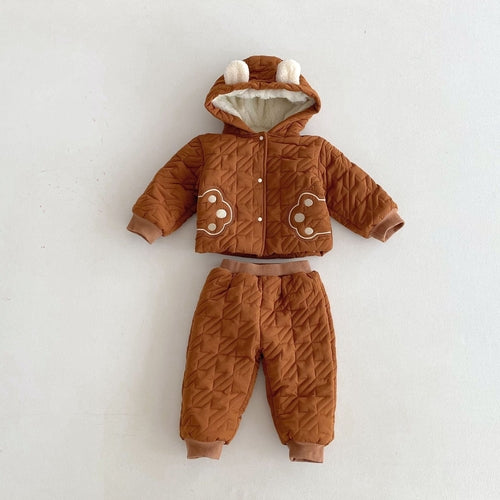 Winter Infant Baby Teddy Paws Pattern Long Sleeves Coat